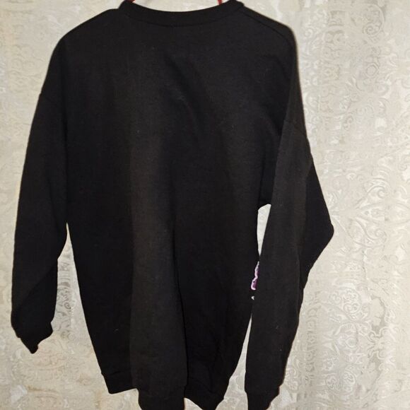 Vintage Black Glitter Kittens Sweatshirt 80s 90s- Tee Dee's, Womens Size Medium - Picture 9 of 12